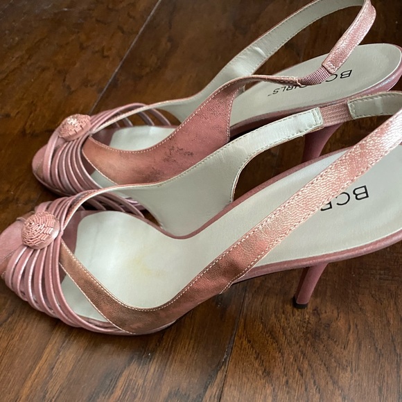 Bcbg iridescent pink sling back pumps - Picture 2 of 3